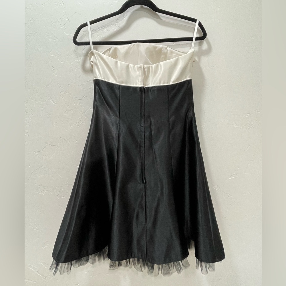 Jessica McClintock for Gunne Sax Vintage Tuxedo Formal Dress Prom Vintage Size 7 - Picture 5 of 15